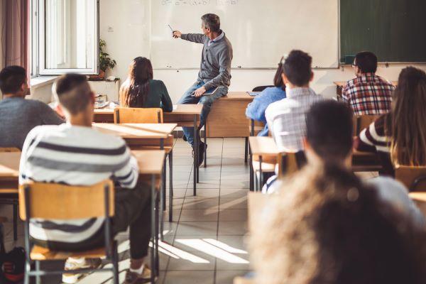 a high school classroom
