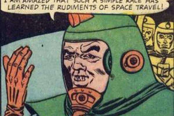 Comic Book Space Villan