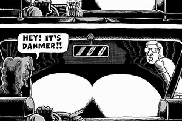 A page from "My Friend Dahmer," image courtesy John Backderf A page from alum John Backderf's graphic novel, "My Friend Dahmer."