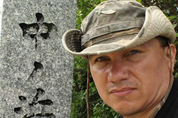 Brian Padgett in the field in Japan