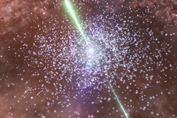 Quasar 3C 273 is one of the closest quasars to our home. It was the first quasar ever identified, by astronomer Allan Sandage in the 1960s. Quasars are intensely powerful centers of distant, active galaxies, powered by a huge disc of particles surrounding Quasar 3C 273 is one of the closest quasars to our home. It was the first quasar ever identified, by astronomer Allan Sandage in the 1960s. Quasars are intensely powerful centers of distant, active galaxies, powered by a huge disc of particles surrounding