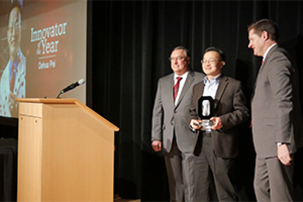From left: Randy Moses, Dehua Pei, Matt McNair From left: Randy Moses, Dehua Pei, Matt McNair