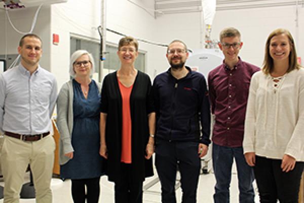 From left: Zachary Van Aernum, Sophie Harvey, Vicki Wysocki, Florian Busch, Benjamin Jones, Erin Panczyk