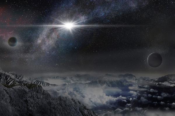 An artist's impression of the powerful, super-luminous supernova ASASSN-15lh, discovered by ASAS-SN in 2015, as it would appear from an exoplanet located about 10,000 light years away in the host galaxy of the supernova. (credit: Beijing Planetarium/Jin M An artist's impression of the powerful, super-luminous supernova ASASSN-15lh, discovered by ASAS-SN in 2015, as it would appear from an exoplanet located about 10,000 light years away in the host galaxy of the supernova. (credit: Beijing Planetarium/Jin M