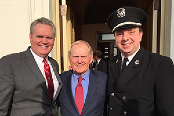 Russel Mikkelson, Jack Nicklaus and Chris Hoch