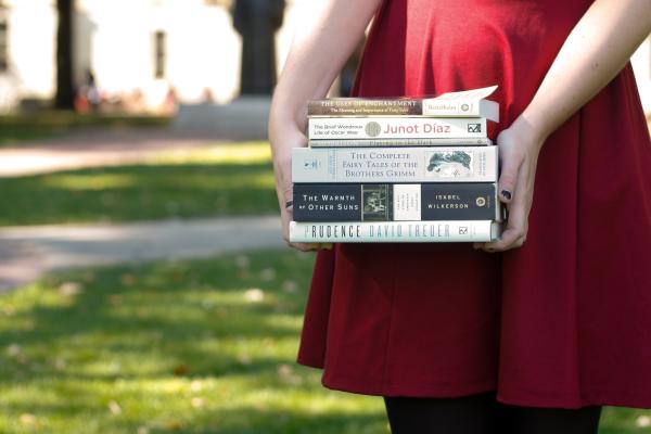 Girl with books Girl with books