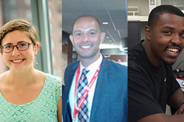 From left: Kendra Weinrich, Andre Santiago, Craig Stevens