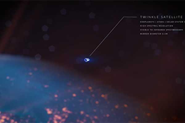 Twinkle satellite with Earth backdrop. Twinkle satellite with Earth backdrop. Courtesy Blue Skies Space Ltd. Twinkle satellite with Earth backdrop. Courtesy Blue Skies Space Ltd.